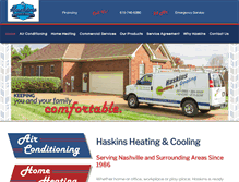 Tablet Screenshot of haskinsheating.com